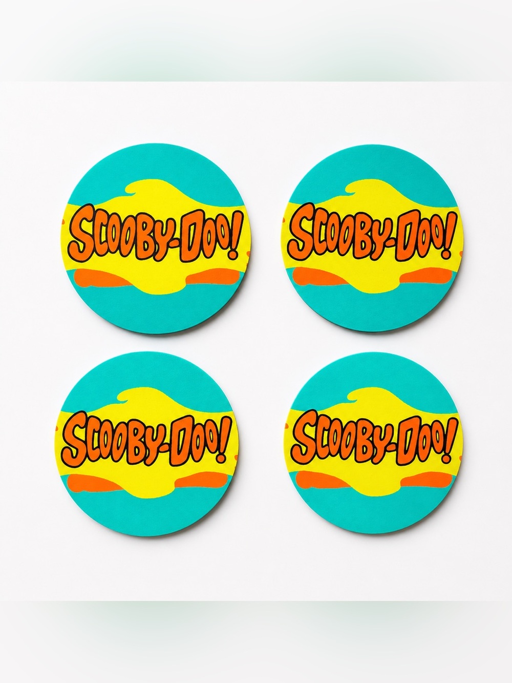 Scooby-Doo Inspired Coaster Set 4” 3D Printed Drink Coasters Set of 4